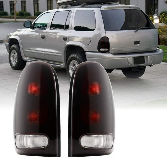1998-2003 Dodge Durango & 1996-2000 Chrysler Grand Caravan / Caravan Dark Red Smoke Tail Lights - Unique Style Racing