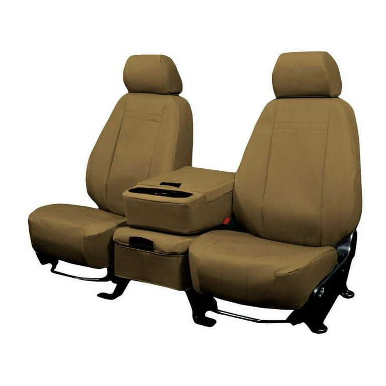 1998 2003 Ford Ranger Front Row 40 20 40 Split Back 60 40 Cushion Beige Insert and Trim DuraPlus Custom Seat Cover