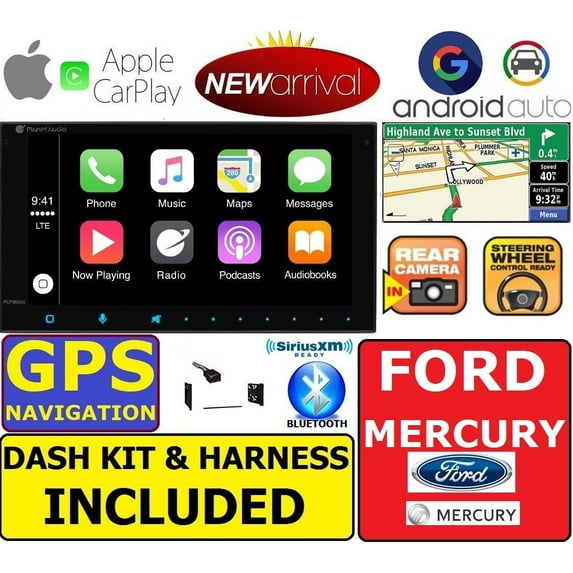1998-2007 FORD MERCURY NAV Bluetooth APPLE CARPLAY ANDROID AUTO CAR STEREO