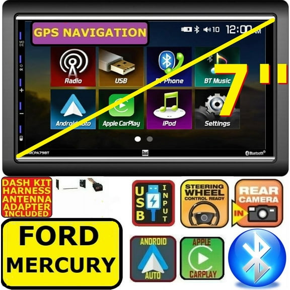 1998-2007 FORD MERCURY NAV Bluetooth APPLE CARPLAY BLUETOOTH CAR STEREO RADIO