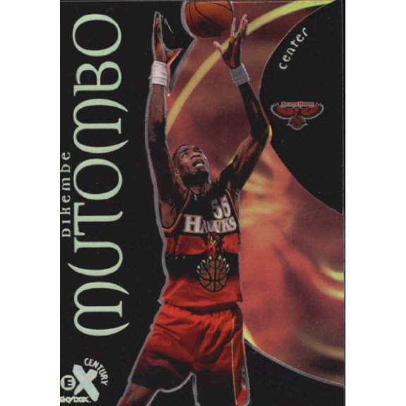 1998-99 E-X Century #50 Dikembe Mutombo NBA Basketball Trading Card