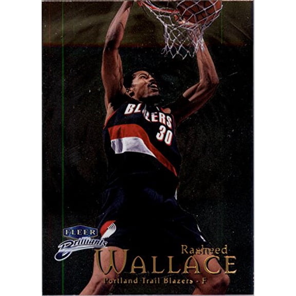 1998-99 Fleer Brilliants #74 Rasheed Wallace NBA Basketball Trading Card