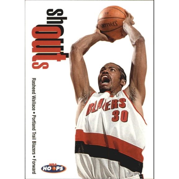 1998-99 Hoops Shout Outs #29 Rasheed Wallace NBA Basketball Trading Card