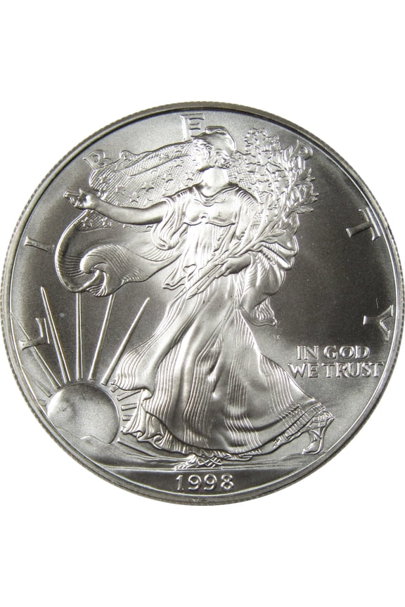 1998 American Silver Eagle Uncirculated Bullion $1 Coin