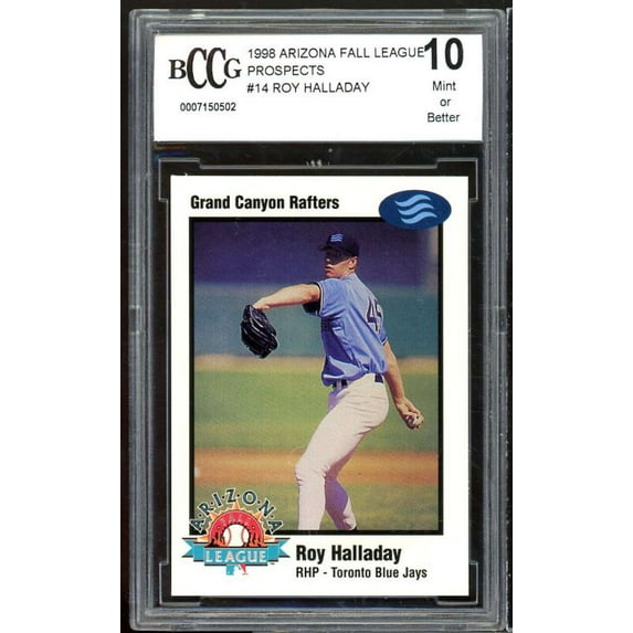 1998 Arizona Fall League Prospects #14 Roy Halladay Rookie BGS BCCG 10 Mint+
