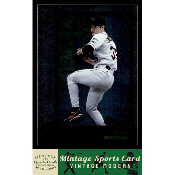 1998 Bowman Chrome Mike Mussina Baltimore Orioles #9 Baseball Card