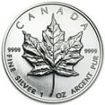 thumbnail image 1 of 1998 Canada 1 oz Silver Maple Leaf BU, 1 of 2