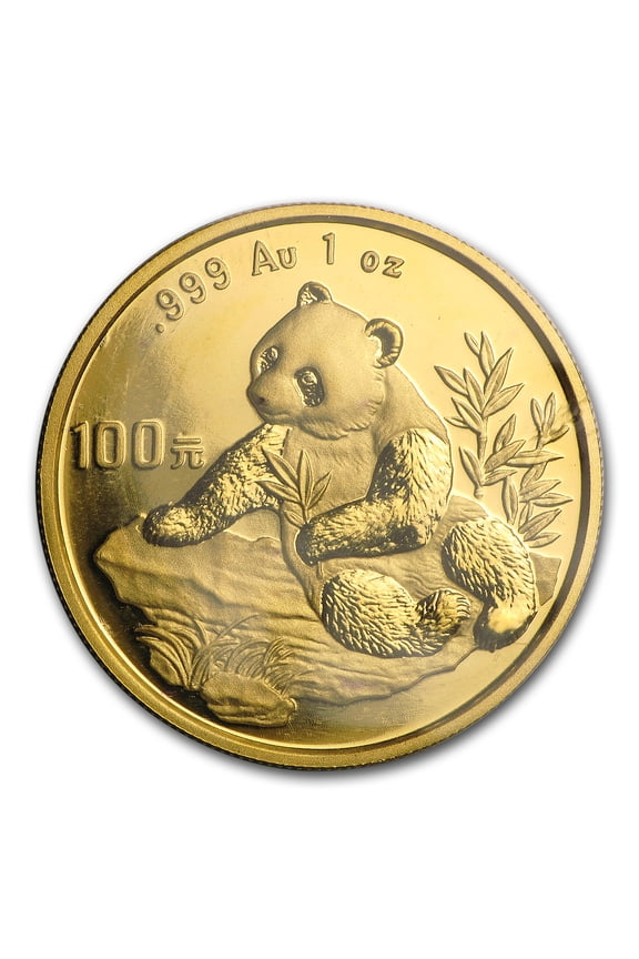 1998 China 1 oz Gold Panda Large Date BU (Sealed)