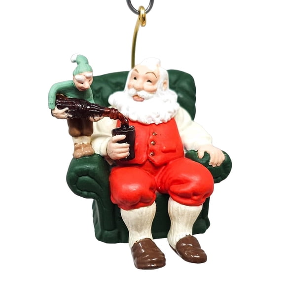 1998 "Coca-Coca" Time (Miniature) Hallmark Keepsake Christmas Tree Ornament - QXM4296
