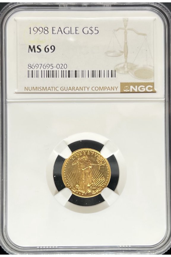 1998 G$5 Eagle MS69 NGC (PA8697695020)