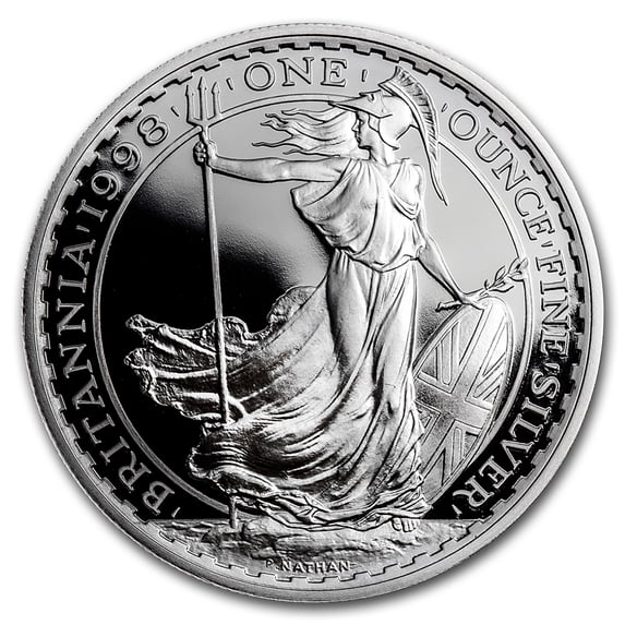 1998 Great Britain 1 oz Silver Proof Britannia