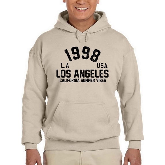 1998 Los Angeles Summer Banner Hoodie Men -Image by Shutterstock, Male 4X-Large