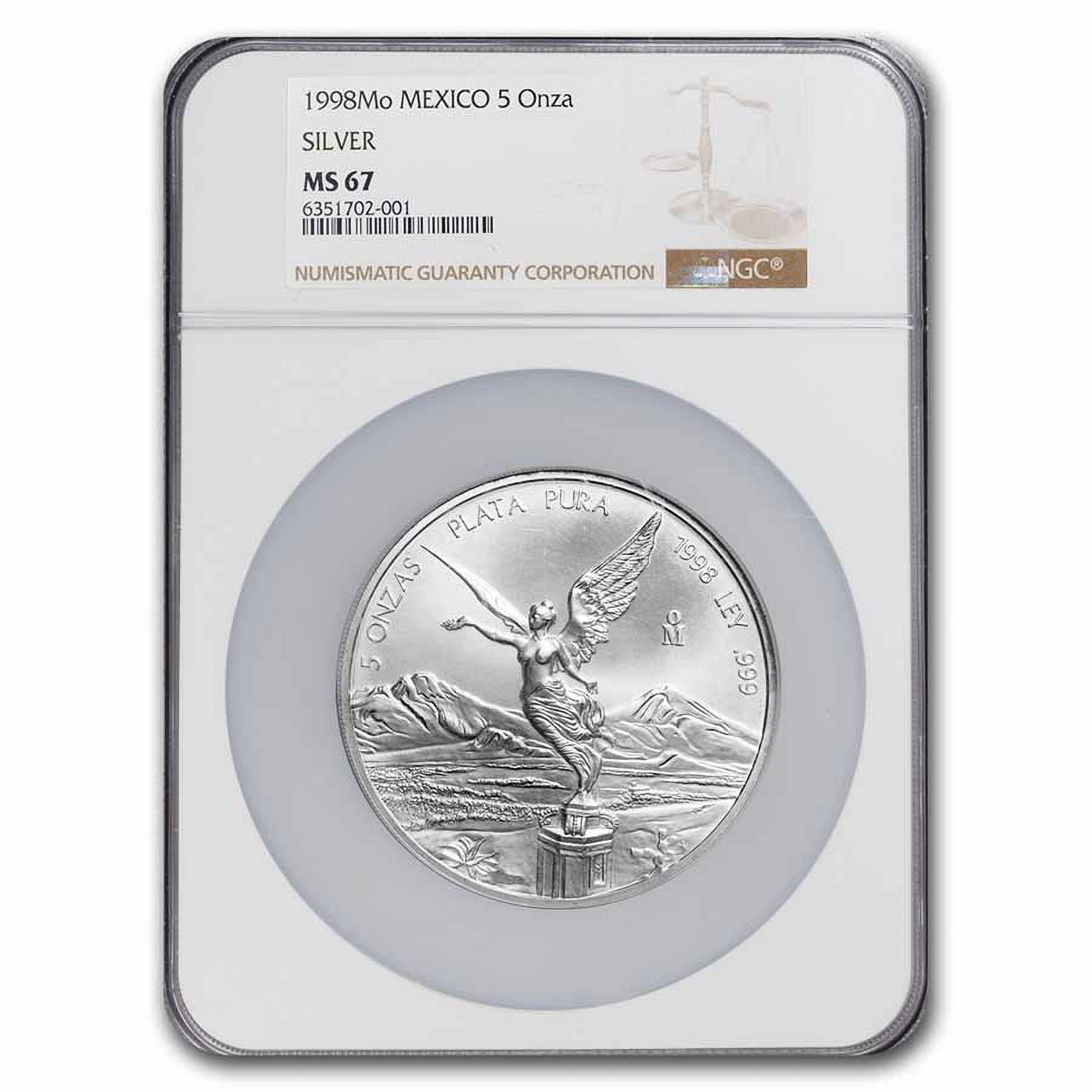 貨幣 1999 Mexico 5 oz Libertad 1999 Silver Mexican Coins for sale | eBay