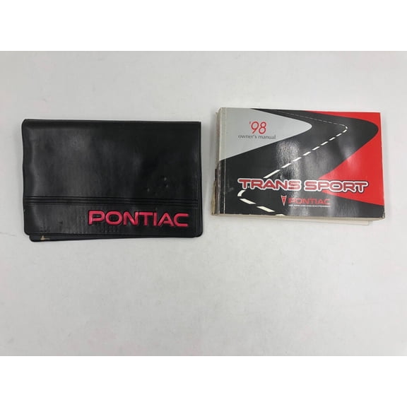 1998 Pontiac Trans Sport Owners Manual Handbook With Case OEM D03B52022