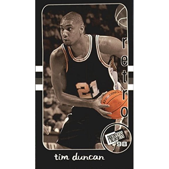 1998 Press Pass Double Threat Retros #R30 Tim Duncan NBA Basketball Trading Card