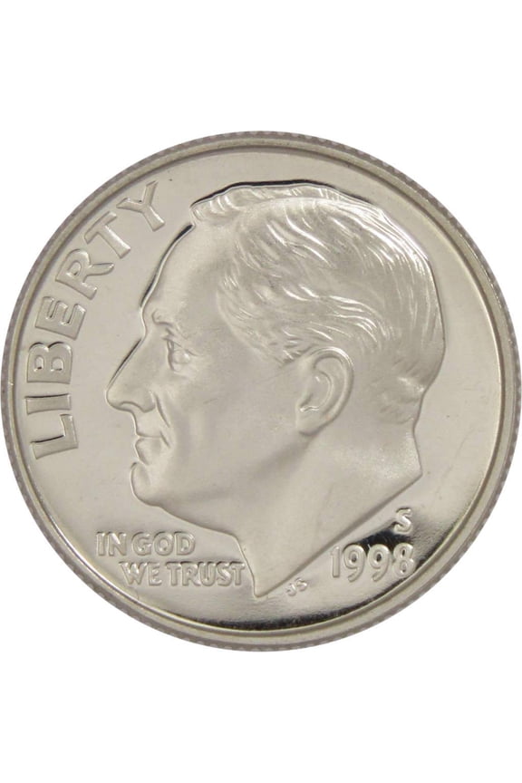 1998 S Roosevelt Dime Choice Proof Clad 10c US Coin Collectible