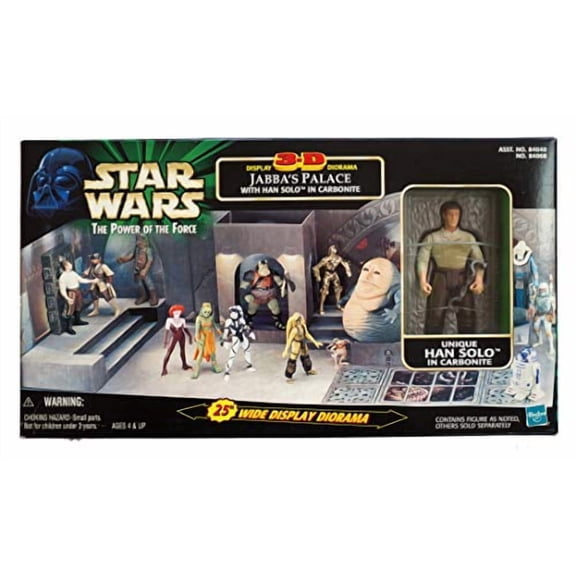 1998 Star Wars PotF Jabbas Palace 3D Diorama Han Solo in Carbonite Action Figure