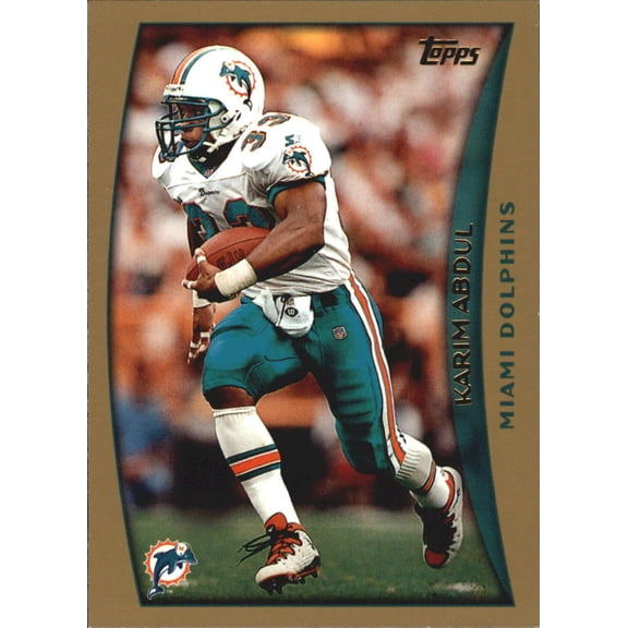 1998 Topps #218 Karim Abdul-Jabbar UER NFL Football Trading Card