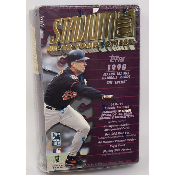1998 Topps Stadium Club Baseball The Evens Box (Hobby) (24/9)