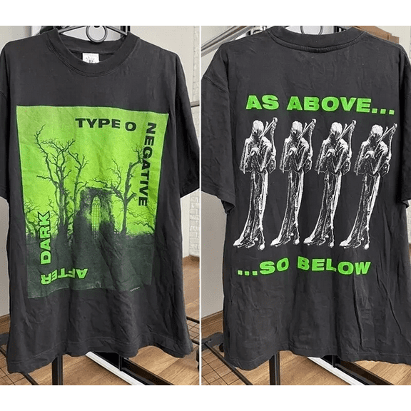 1998 Type O Negative After Dark 2 Side Black Unisex Tshirt Reprint S-5Xl Rock Band Shirt, Shirt For Fan, Retro Shirt, Music Shirt, Unisex Shirt Unisex, New Condition, Color White, Size US M