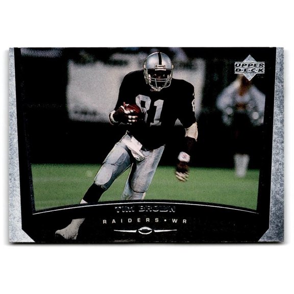 1998 Upper Deck #184 Tim Brown Oakland Raiders Football Card Oakland Raiders NFL FOOTBALL Trading Card
