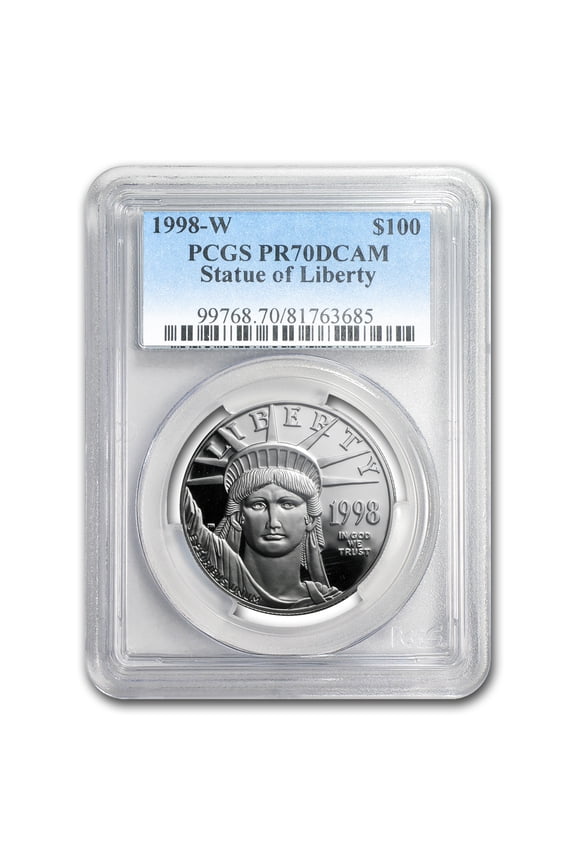 1998-W 1 oz Proof Platinum Eagle PR-70 PCGS