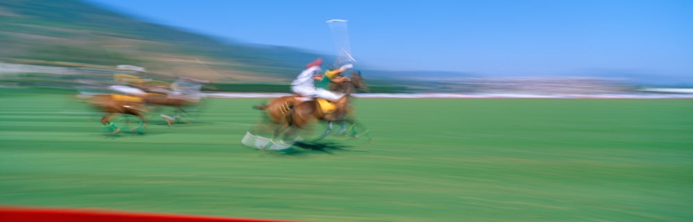 1998 World Polo Championship Santa Barbara Polo and Racquet Club Britain v Brazil Aug 21 1998 California Canvas Art - Panoramic Images (27 x 9)