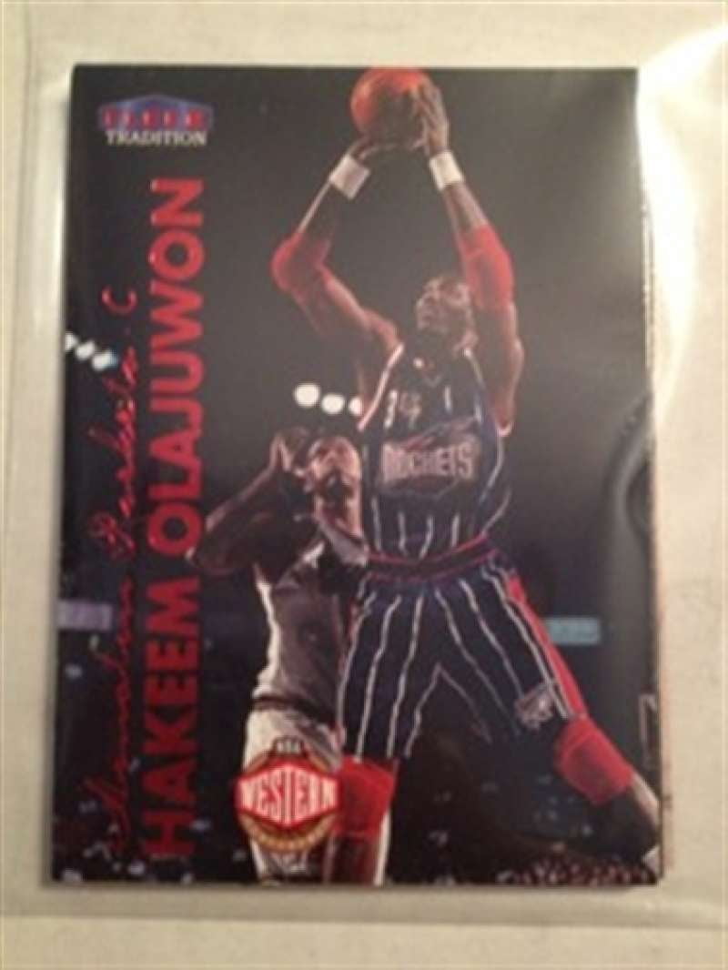 rare hakeem olajuwon cards Amazon.com: 1991 Fleer Basketball Card (1991-92) #77 Hakeem Olajuwon :  Collectibles & Fine Art main image 0