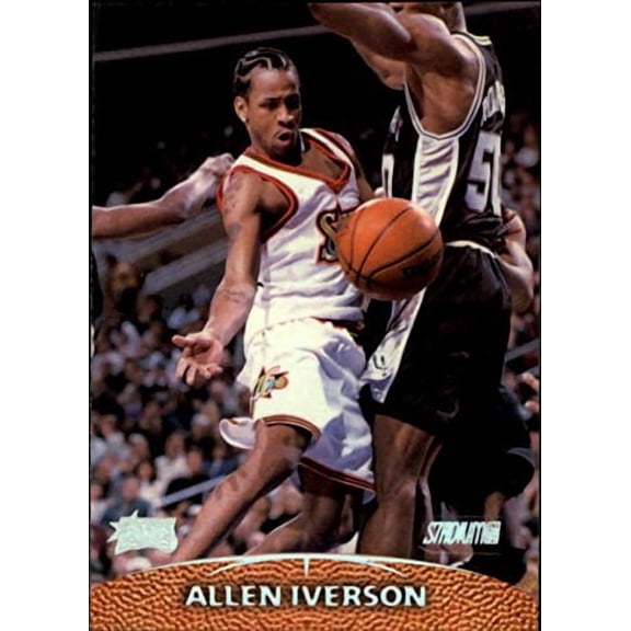 1999-00 Stadium Club #1 Allen Iverson NBA Basketball Trading Card