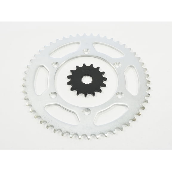 1999 - 2001 Yamaha WR400F WR400 F 15 Tooth Front & 50 Tooth Rear Silver Sprocket