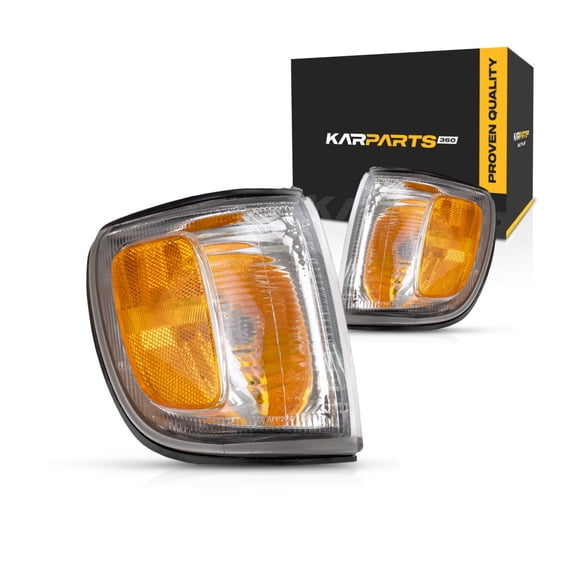 For 1999-2002 Toyota 4Runner Pair Driver and Passenger Side Turn Signal/Side Marker Light With Bulbs Included TO2520157 TO2521157 | 81620-35340 81610-35330 ;
