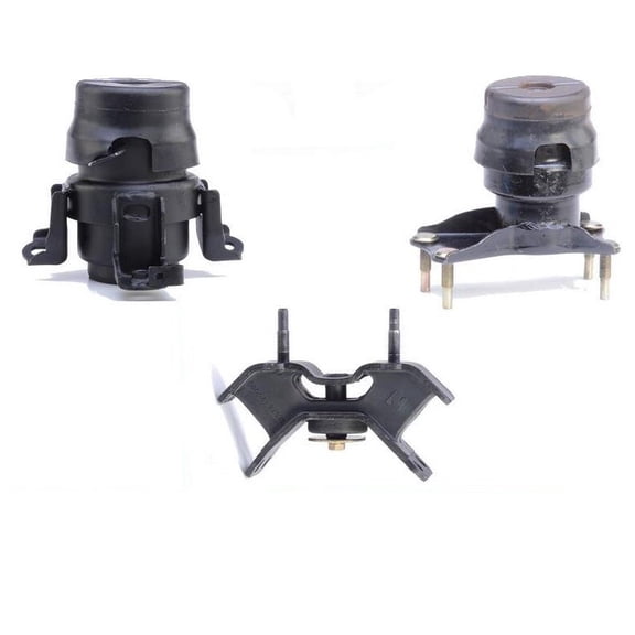 1999-2003 for Toyota for Lexus Rx300 AWD 4X4 3.0L Engine & Transmission Mount Kit - 3Pc Set - Aluminum, Polyurethane, Rubber, Steel
