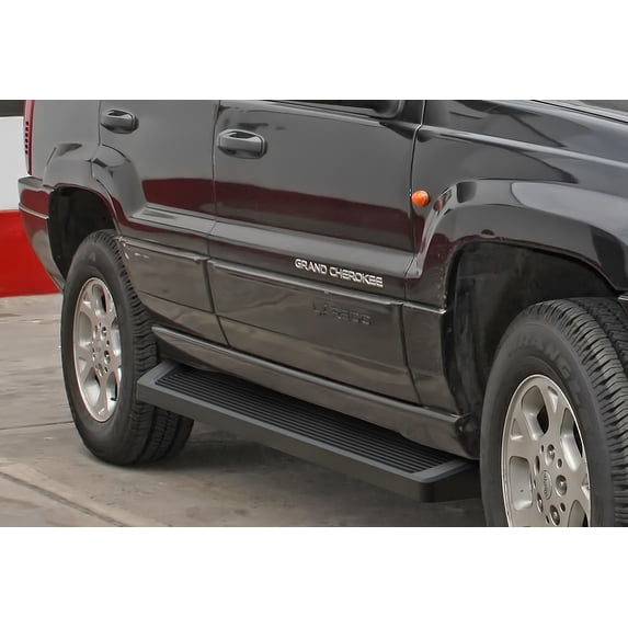 1999-2004 Jeep Grand Cherokee Laredo Only Black Finish 6 Inch iRunning Board Door to Door Side Bar Side Step Running Board