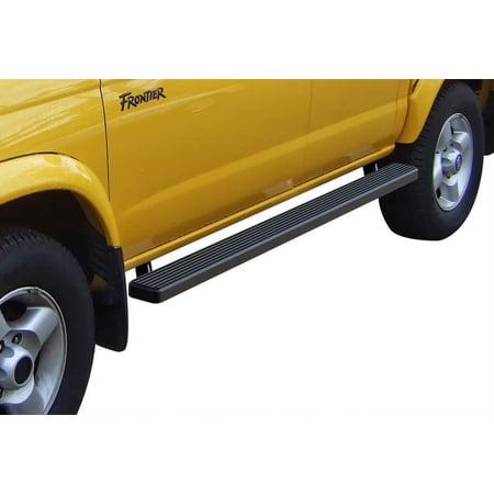 1999-2004 Nissan Frontier Crew Cab 5ft. Short Bed Only Black Finish iStep 4 Inch Door to Door sidestep