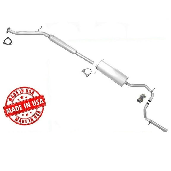 1999-2004 for Acura for Odyssey 3.5L Muffler System - Aluminized Finish, Front & Rear Fitment, OE Style Replacement