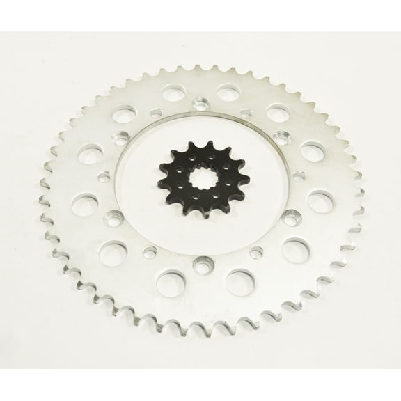 1999-2008 Kawasaki KX250 250 13 Tooth Front and 48 Tooth Rear Silver Sprocket