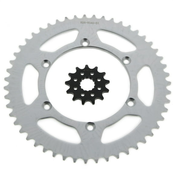 1999-2008 Kawasaki KX250 250 13 Tooth Front and 51 Tooth Rear Sprocket