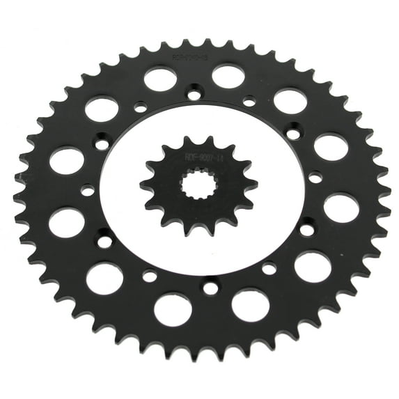 1999-2008 Kawasaki KX250 250 14 Tooth Front and 48 Tooth Rear Black Sprocket
