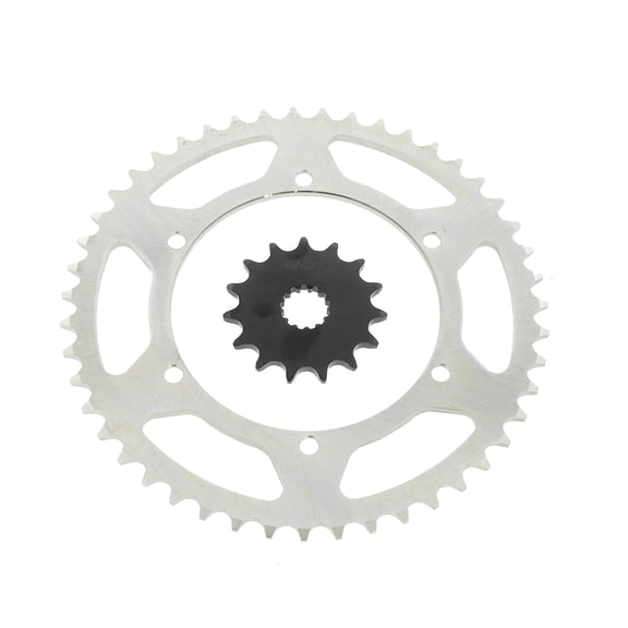 1999-2008 Kawasaki KX250 250 15 Tooth Front and 47 Tooth Rear Silver Sprocket