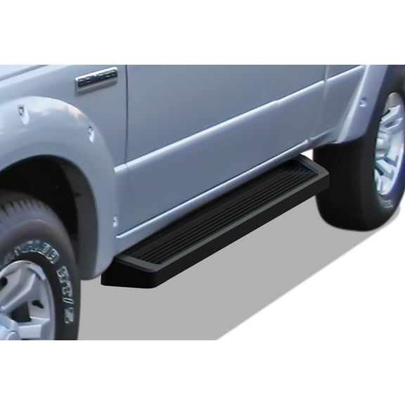 1999-2011 Ford Ranger Super Cab 4 Door/ 1999-2011 Ford Ranger EDGE Super Cab 4 Door/ 1999-2011 Mazda B-Series Super Cab 4 Door Black Finish 6 Inch iRunning Board Side Bar Side Step Running Board