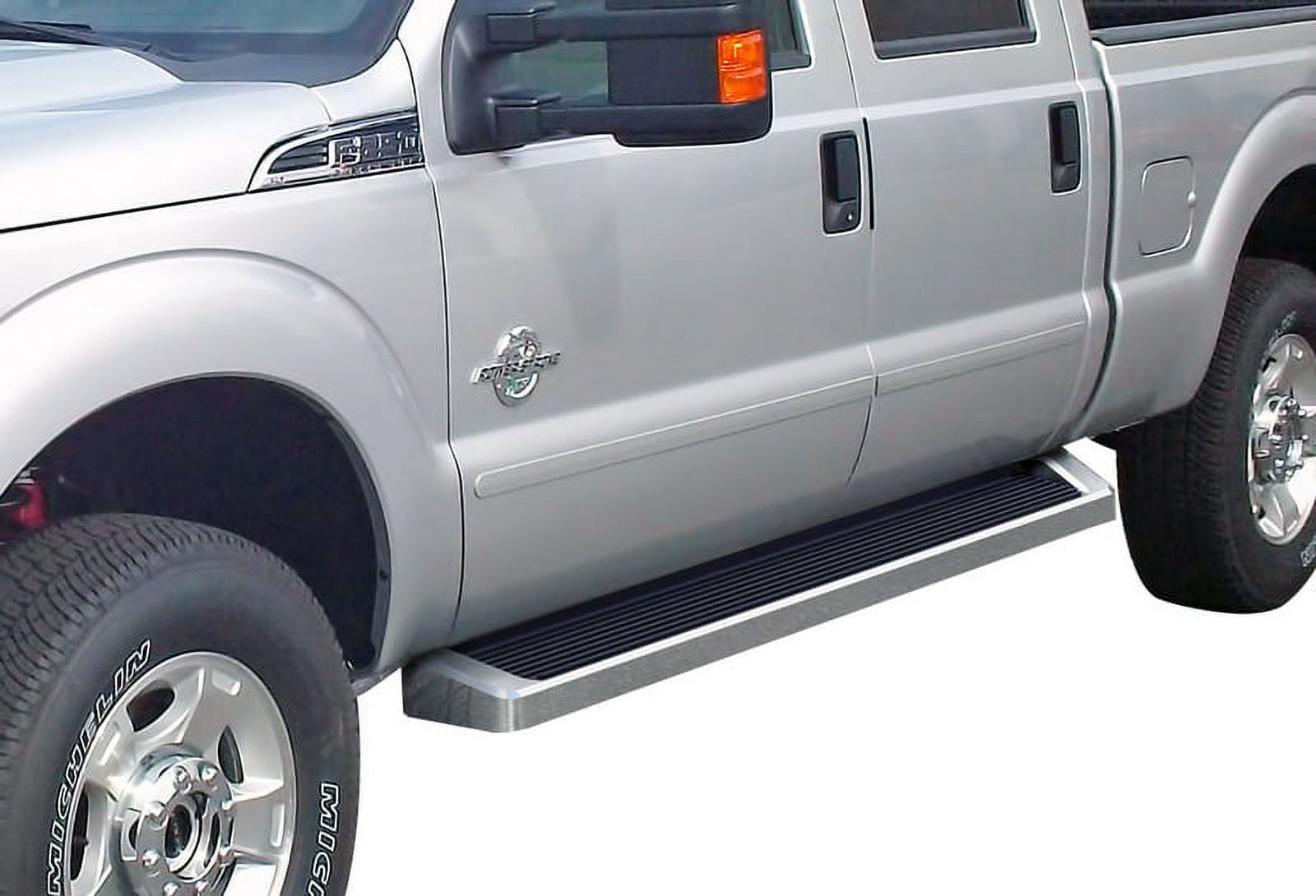 Trims Express Stainless Steel Body Side Molding For 1999-2016 Ford F-250/F-350 Super Duty Crew Cab – 4 Piece Kit, Chrome Finish