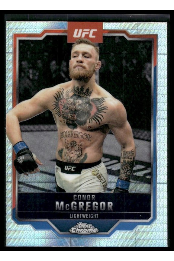 2025 Topps Chrome UFC Conor McGregor #101 Prism Refractor Trading Card