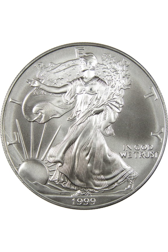 1999 American Silver Eagle Uncirculated Bullion $1 Coin