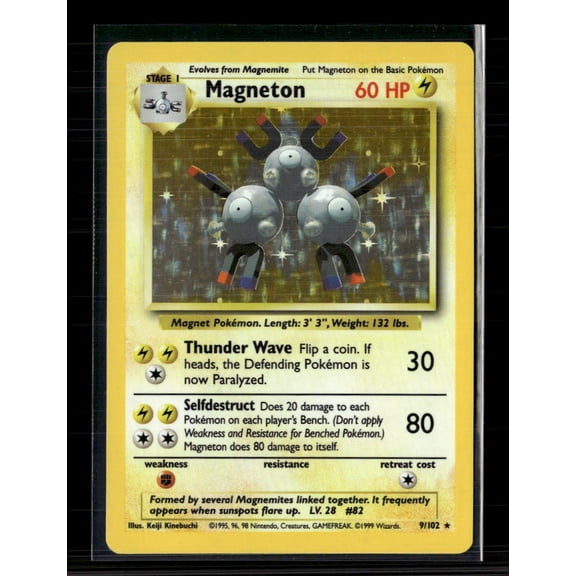 1999 Base Set Magneton Holo Rare #9/102