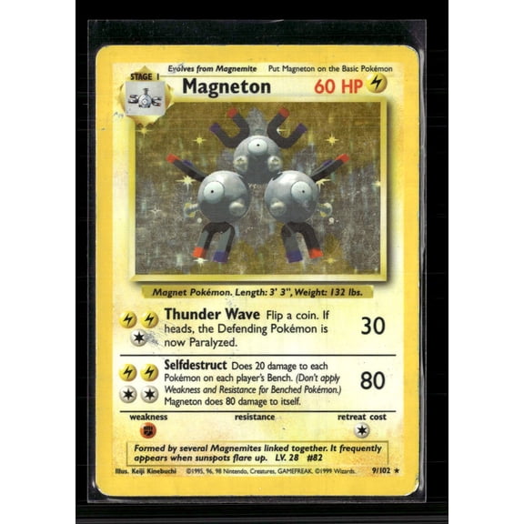 1999 Base Set Magneton Holo Rare #9/102
