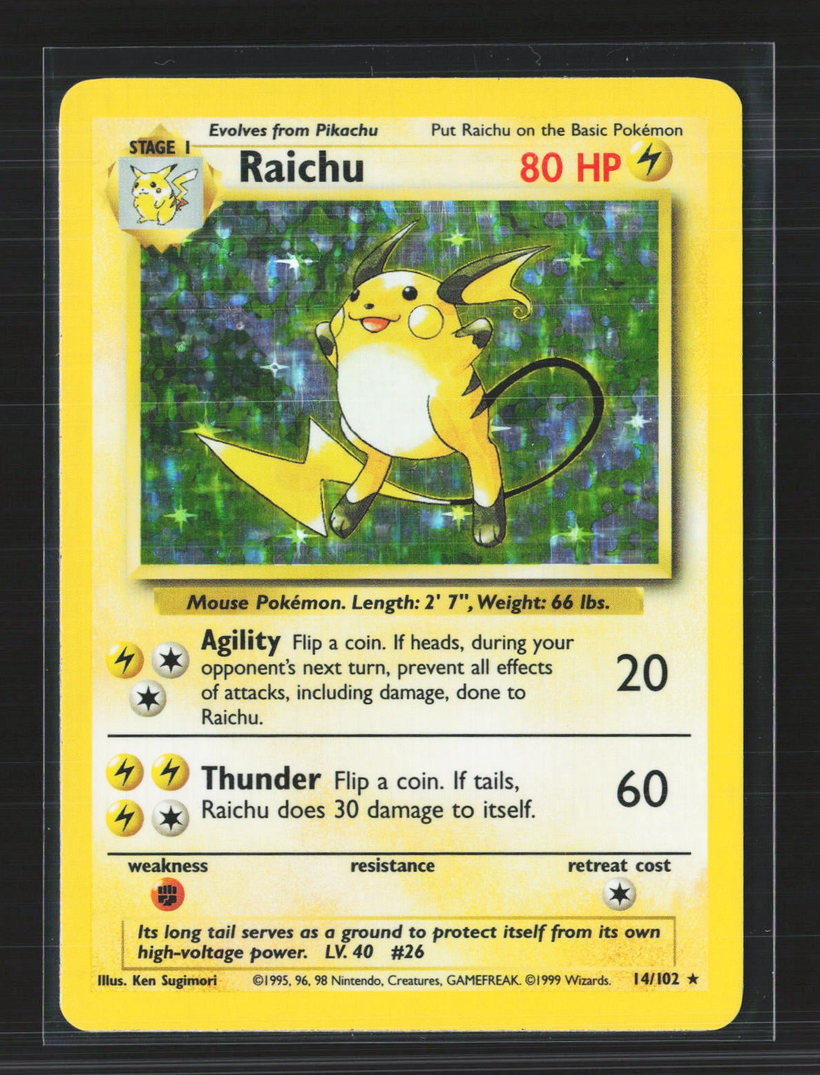 Raichu Card