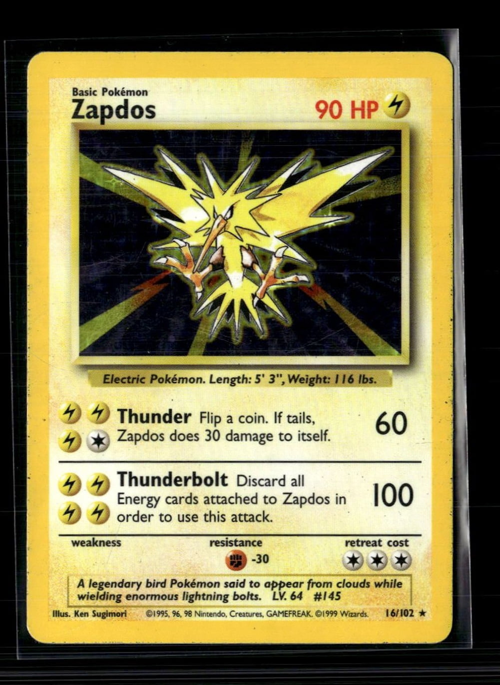 zapdos basic pokemon card value Next Destinies Reverse Holo Rare Retreat Cost Zapdos - 42/108 - Evolutions