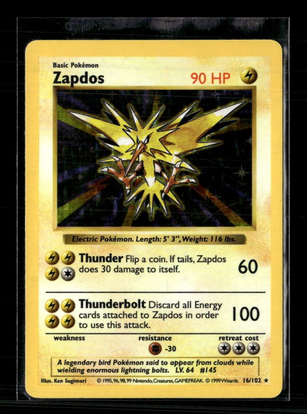 original zapdos pokemon card value japanese Rocket's Zapdos Gym Challenge 1st Edition Holo 15/132 CGC 5.5 TBC Games (Dont apply Weakness and Resistance for Benched Pokemon.) Zapdo