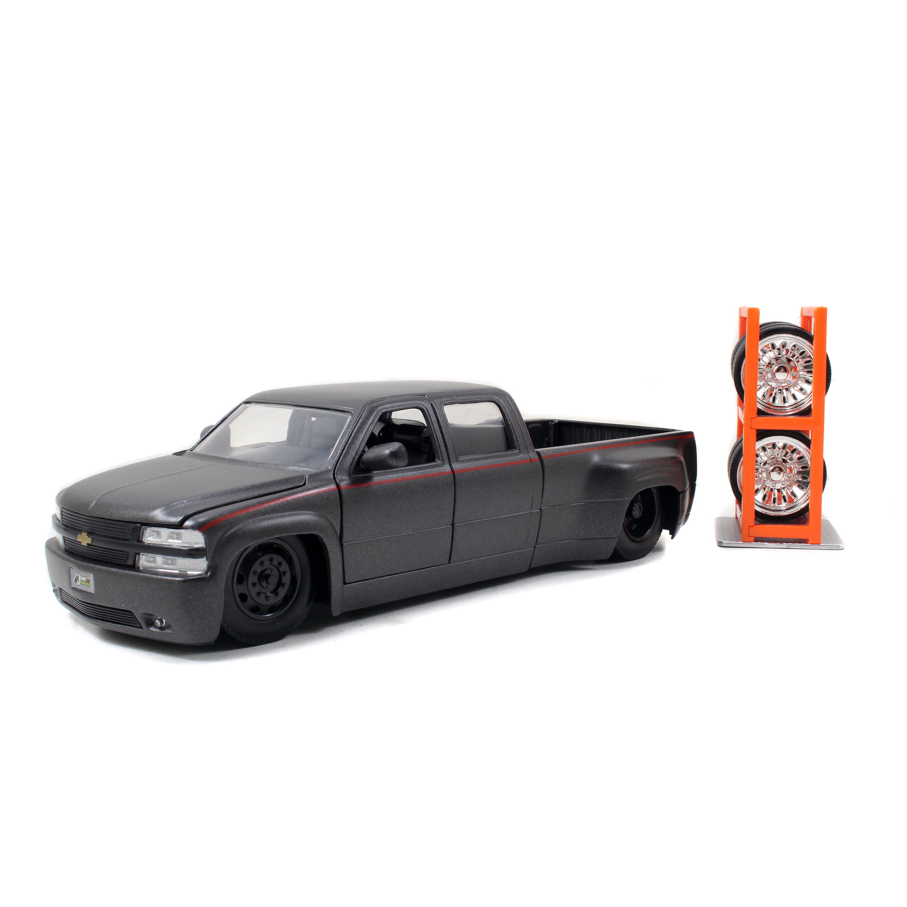 ミニカー 1999 CHEVY SILVERADO DOOLEY 1999 Chevrolet Silverado Dooley Pickup Truck Matt Grey \Just
