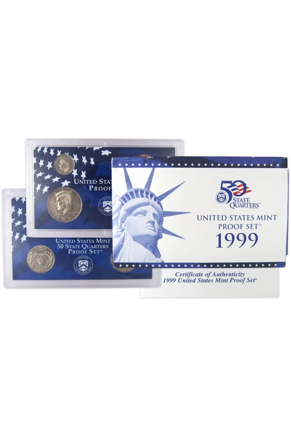 1999 Clad Proof Set U.S. Mint Original Government Packaging OGP COA